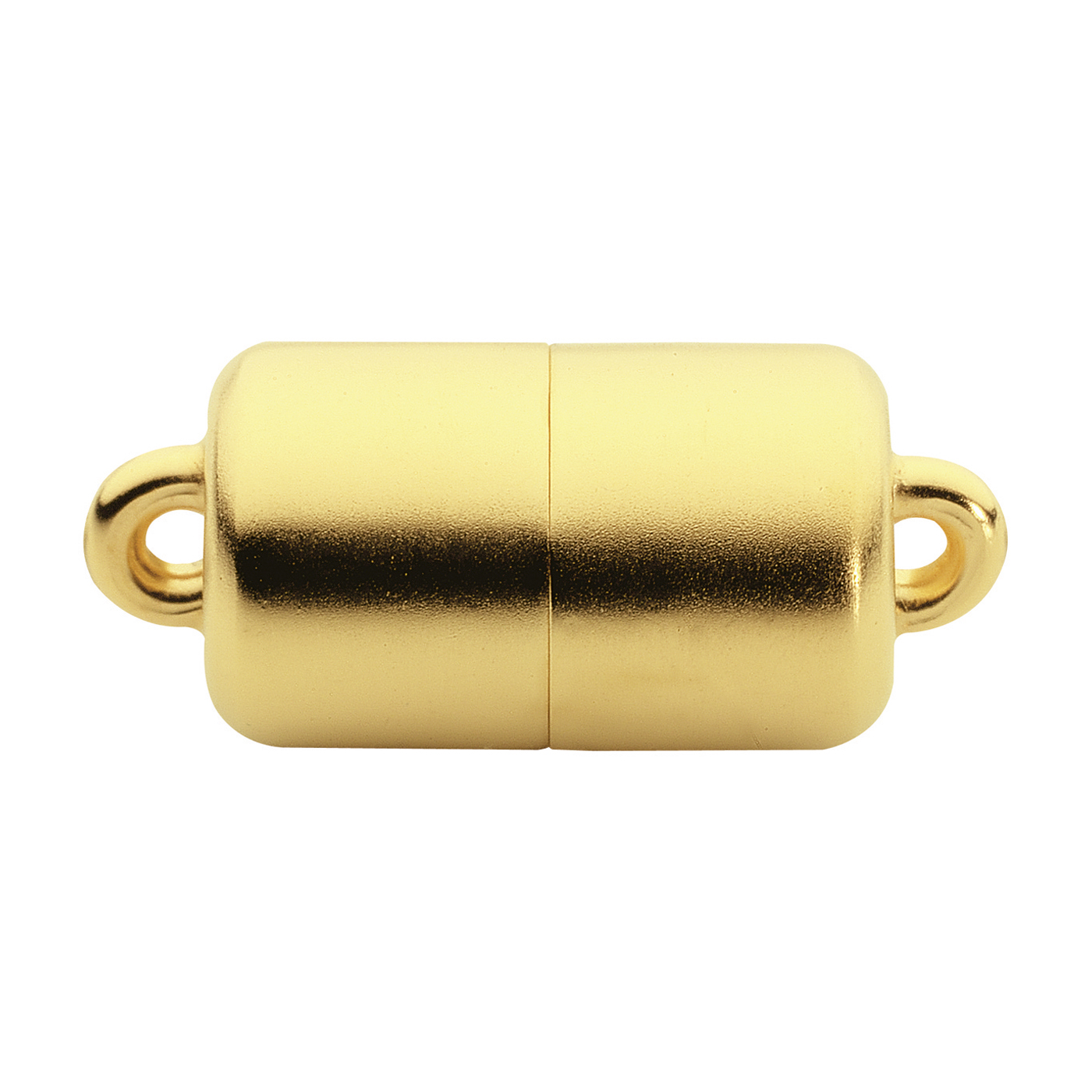 classicLine Magnetic Clasp, Cylinder,925Ag Gold-Pl, 9x13 mm - 1 piece