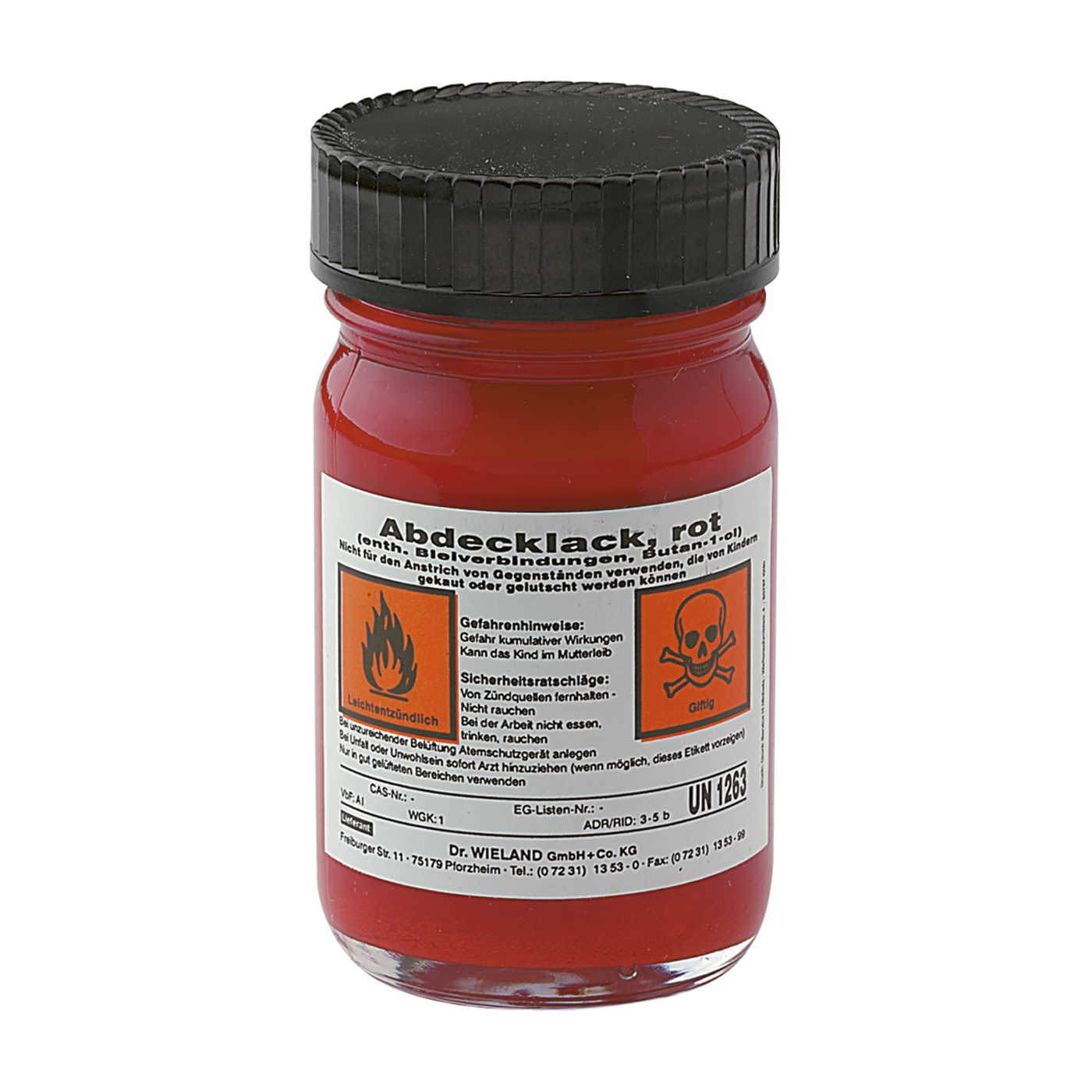 Abdecklack, rot - 100 ml