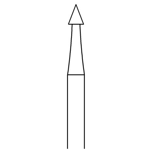 Pointed Milling Cutter, Fig. 5, ø 2.1 mm - 1 piece