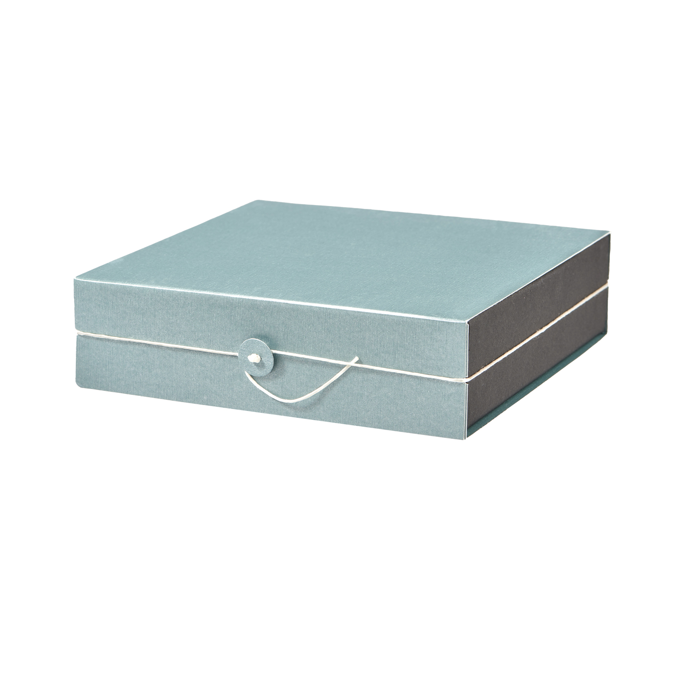 Jewellery Packaging "Pure", aqua, 120 x 120 x 33 mm - 1 piece