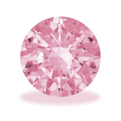 Zirconia, Round, Pink, Faceted, ø 6.50 mm - 1 piece