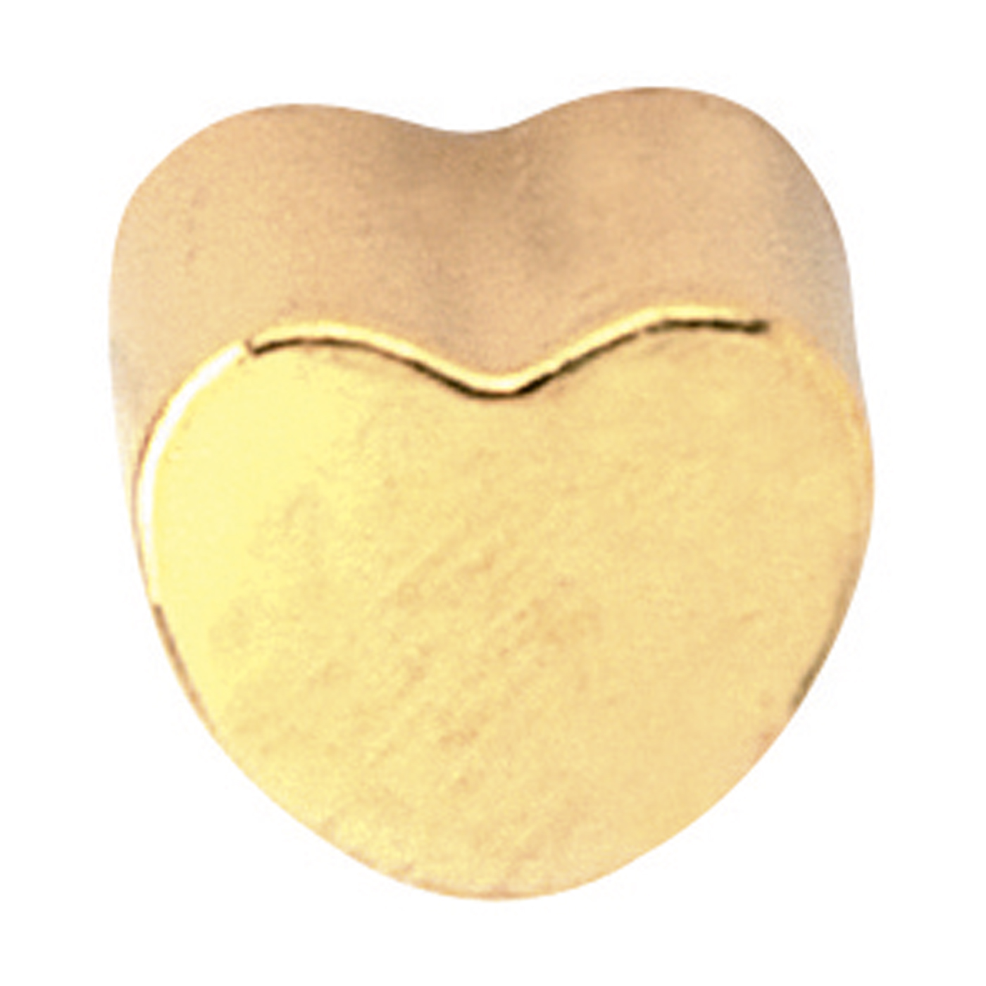 Plus System First Studs, Gold-Plated, Heart, ø 3.95 mm - 12 x 2 pieces