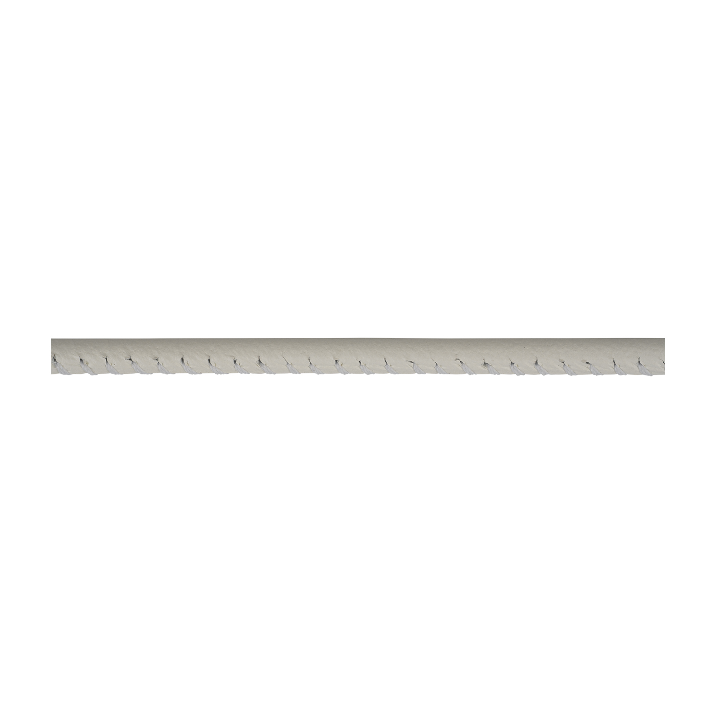 Lederband, weiß, ø 2,5 mm, aus Kalbsleder - 1 m