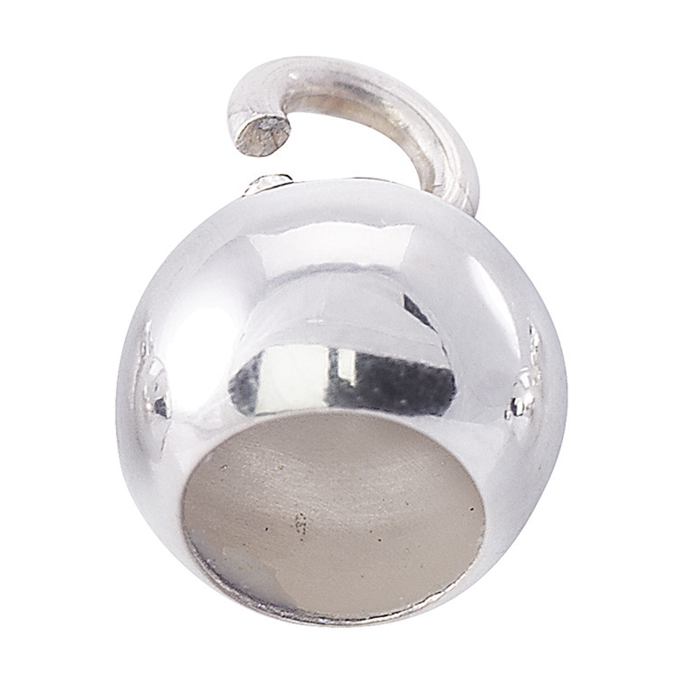 End Cap, Ball, 935Ag, ø 6 mm, Small Lug - 1 piece