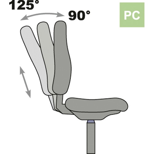 Dauphin Tec profile Drehstuhl, PC, Buche natur - 1 Stück