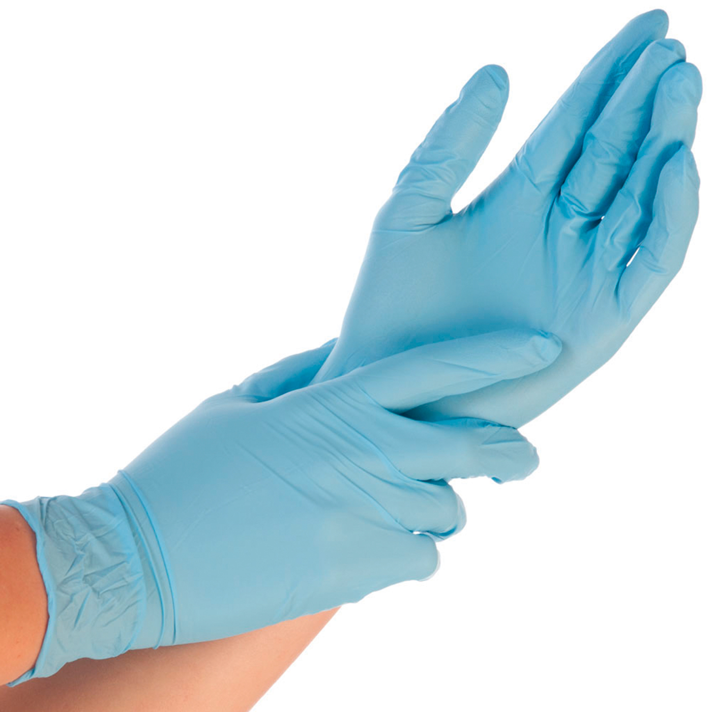 Hygostar Safe Light Nitrile Gloves, size XL, blue - 100 pieces