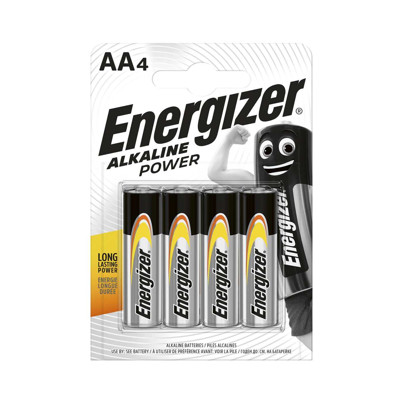 Batterie, Energizer, Mignon AA - LR6, ø 14,5 x 50,5 mm - 4 Stück