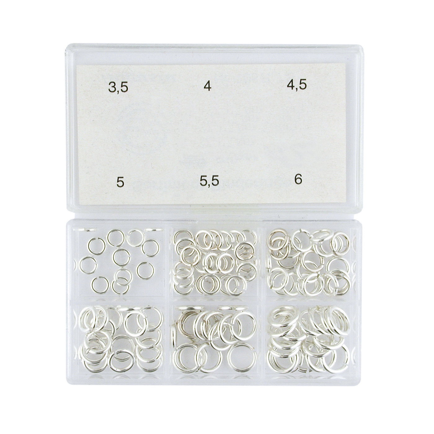 Binding Rings, Round, 925Ag - 1 assortment