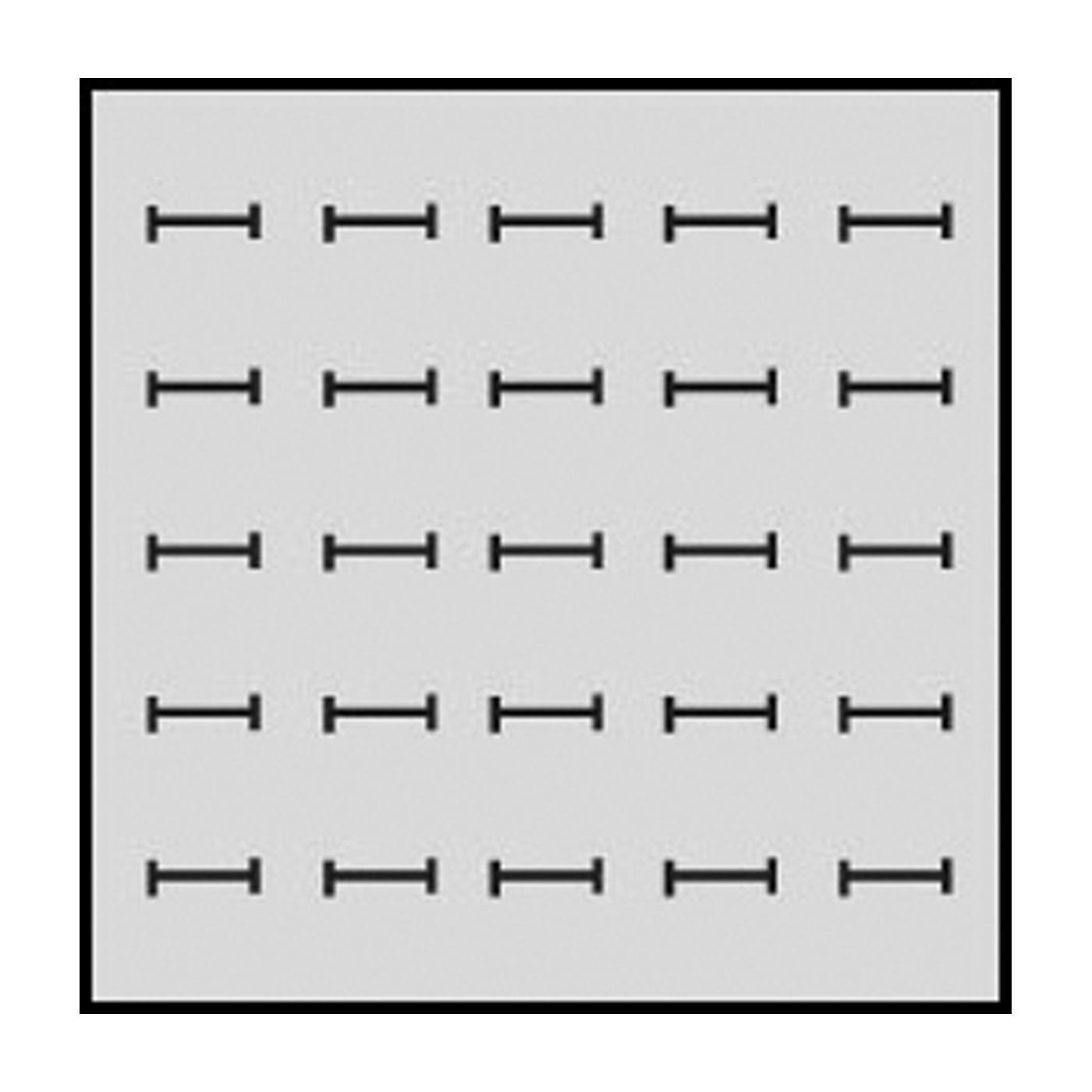 Tray System Einlage, weiß, für 25 Ringe, 224 x 224 mm - 1 Stück