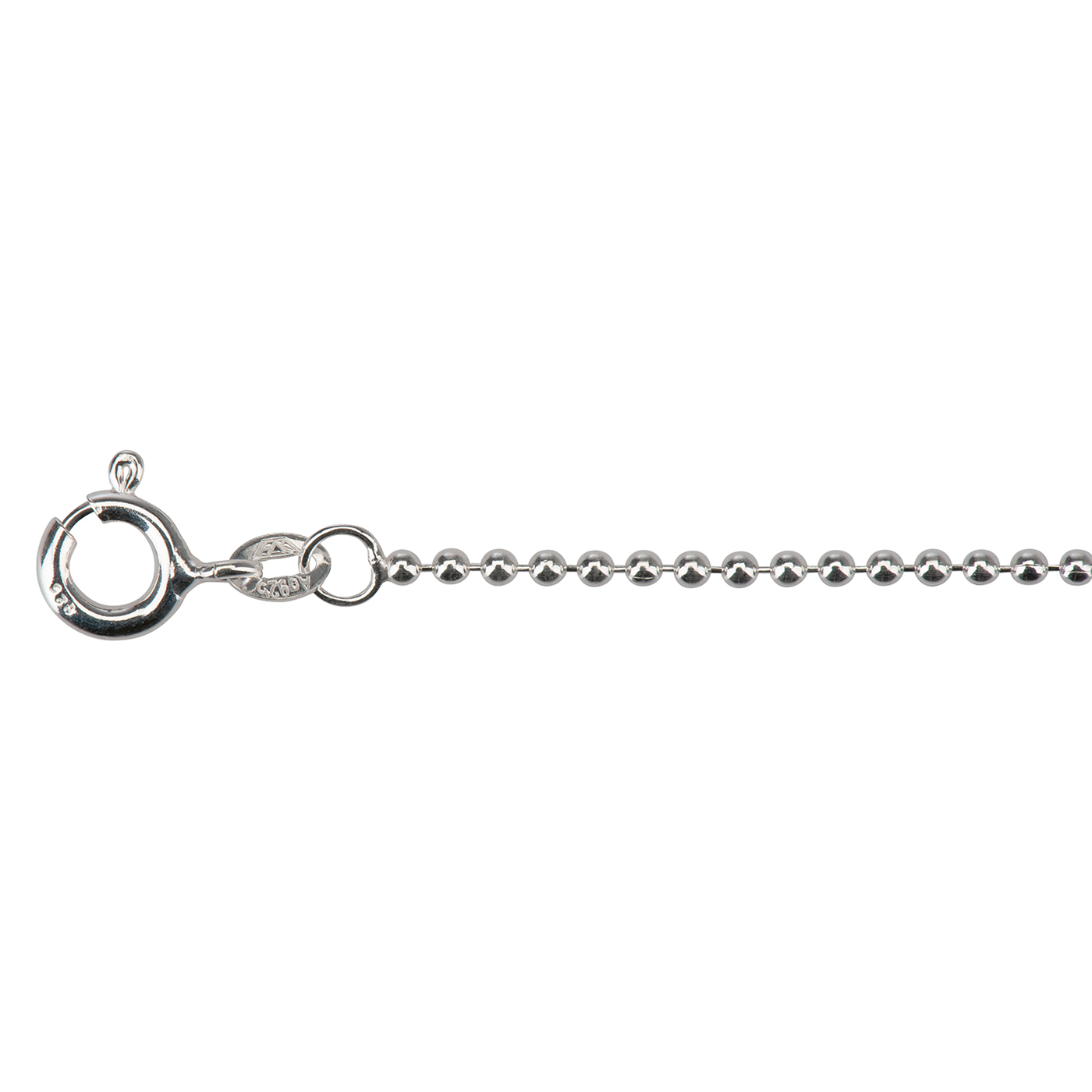 Ball Chain, 925Ag, 1.5 mm, 45 cm - 1 piece