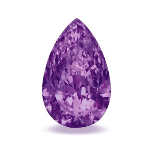 Amethyst, Violet, 5 x 3, Drop Cut GQ - 1 piece