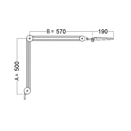 Glamox Luxo Lighting LFM LED G2 Lupenleuchte, 5 dpt - 1 Stück