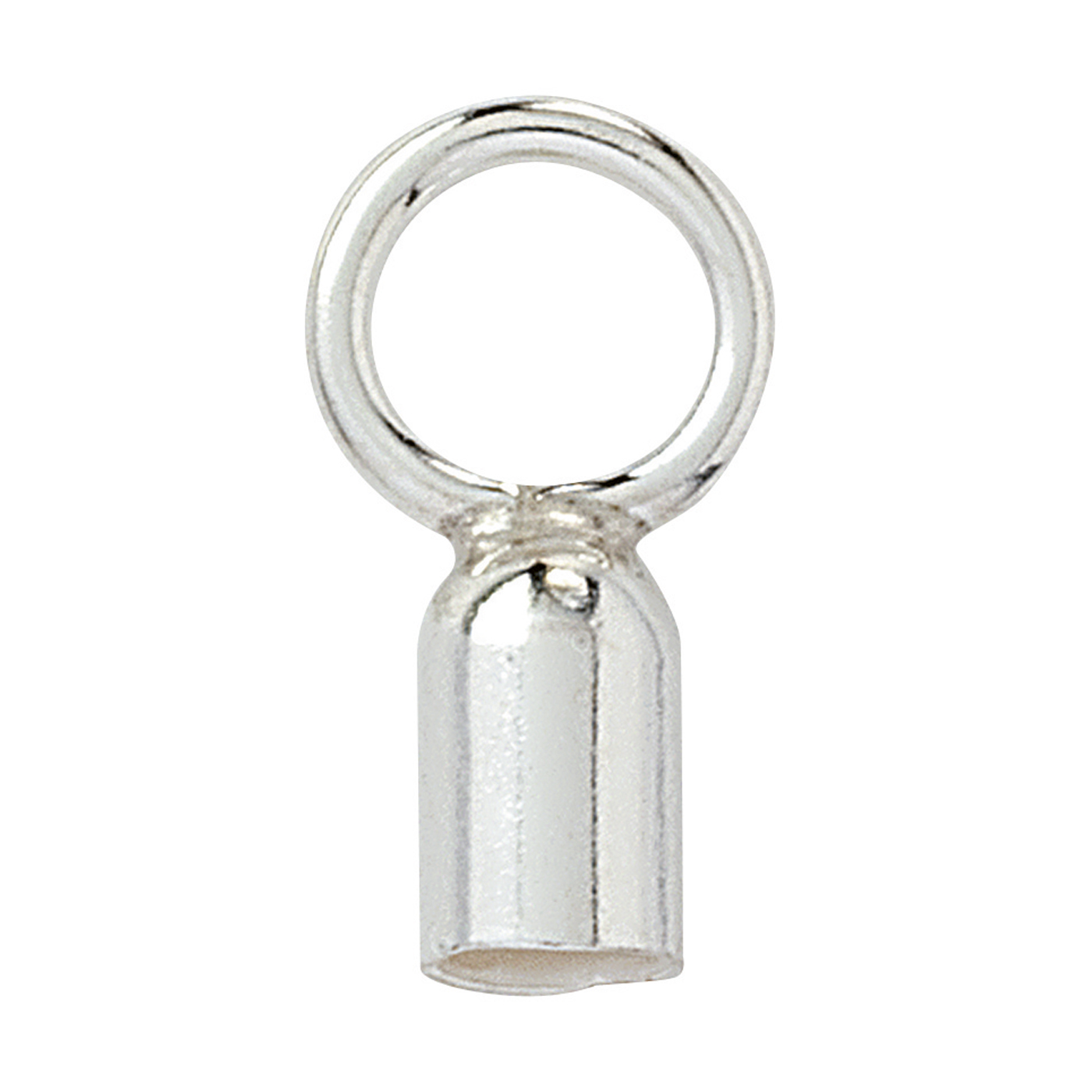 End Cap, Cylinder, 925Ag, ø 2 mm, Large Lug - 1 piece