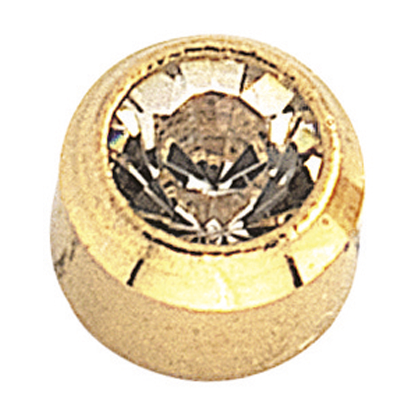 Plus System First Studs, Gold-Plated, Crystal, ø 3.95 mm - 12 x 2 pieces