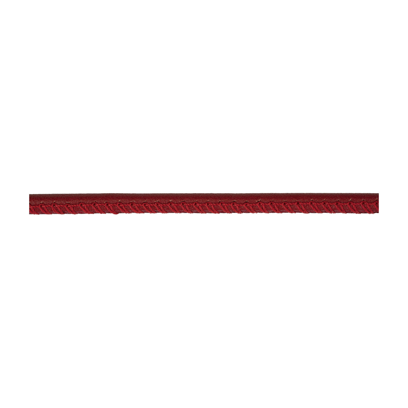 Lederband, rot, ø 3 mm, aus Kalbsleder - 1 m