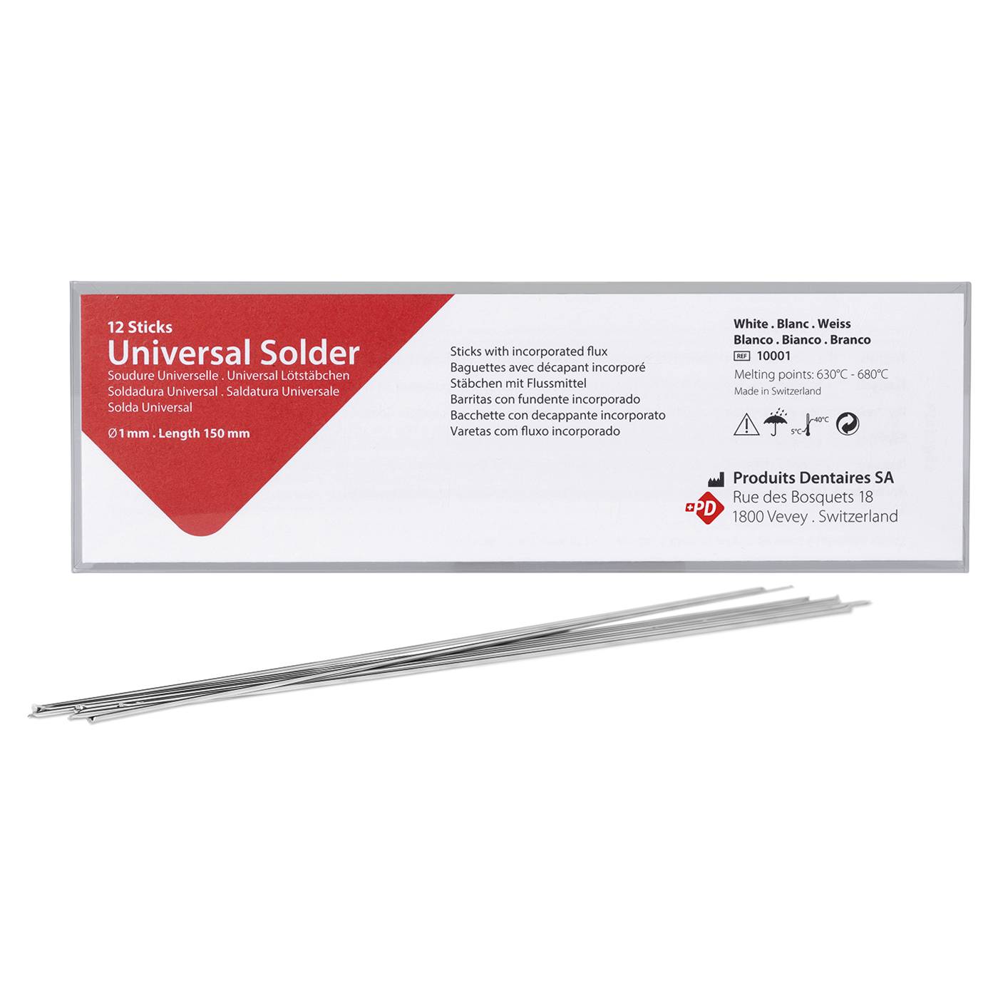 PD Universal Solder Sticks, White - 12 pieces