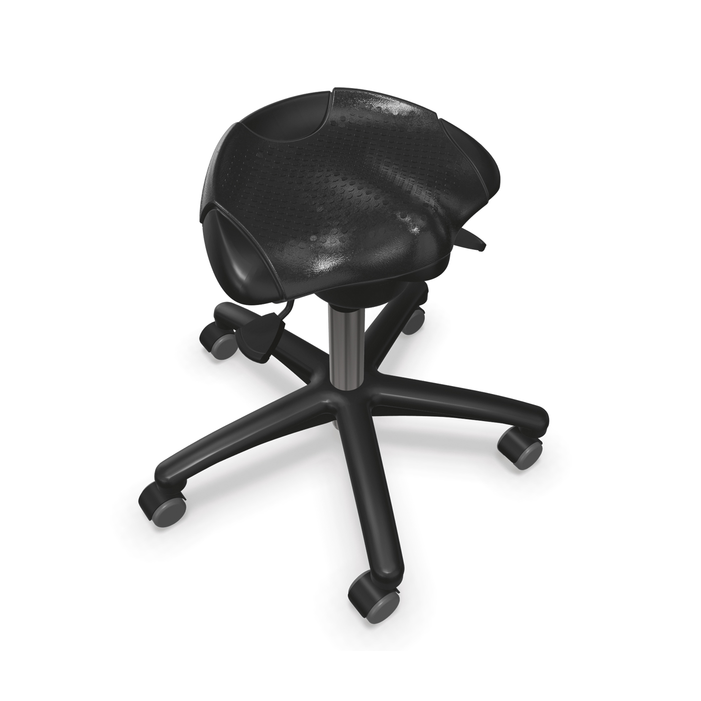 Tec profile Ergo Stool, PU soft Black - 1 piece