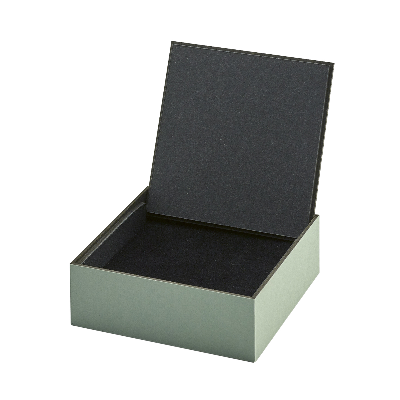 PICA-Design Schmucketui "Flipbox", graugrün, 90 x 90 x 30 mm - 1 Stück
