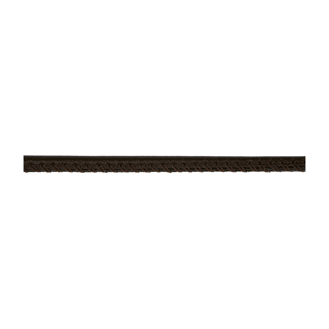 Lederband, dunkelbraun, ø 3 mm, aus Kalbsleder - 1 m