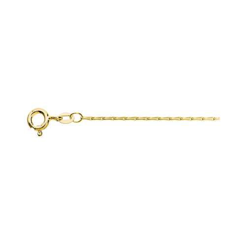 Barleycorn Chain, 585G, 1.05 mm, 50 cm - 1 piece