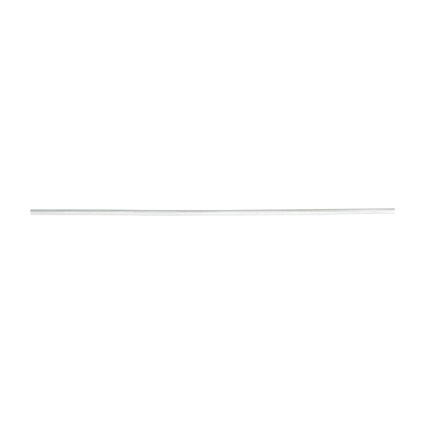 Leather Bands, White, ø 1.3 mm, 100 cm - 10 pieces