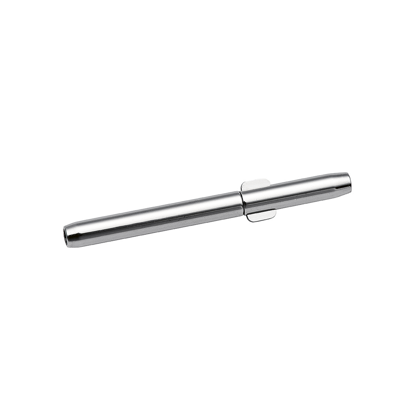 Double Clip Clasp, Stainless Steel, ø 2.0 x 1.2 mm - 1 piece